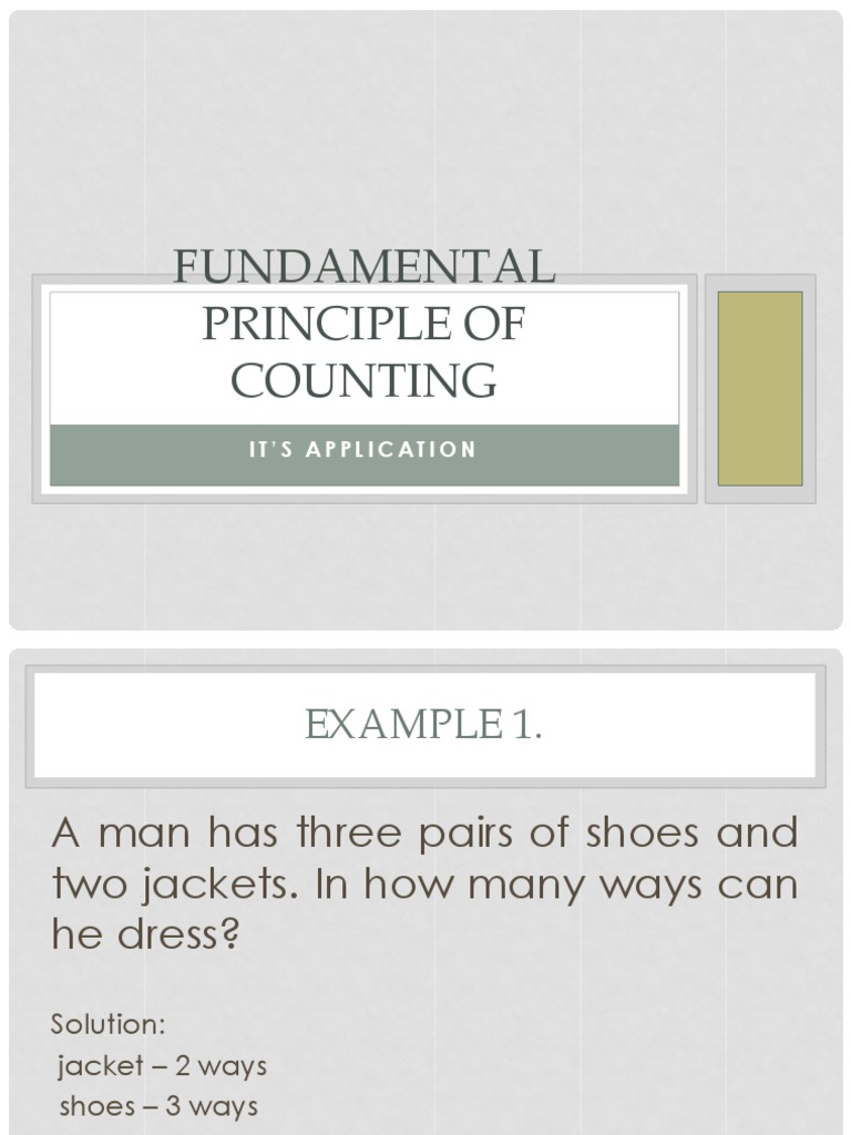 Counting Principles and Probability Examples | PDF | Teaching Mathematics