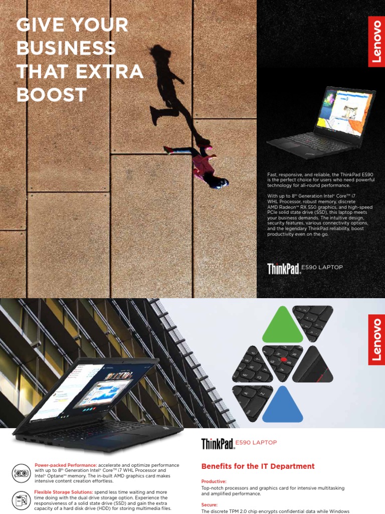ThinkPad E590 Datasheet en | PDF | Laptop | Solid State Drive