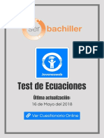 Test de Ecuaciones - Jovenesweb