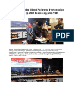 DPRD Paripurna Penyampaian Raperda LPJ APBD Tahun Anggaran 2018 (JULI 1)