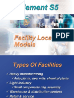 Supplement S5: Facility Location Models
