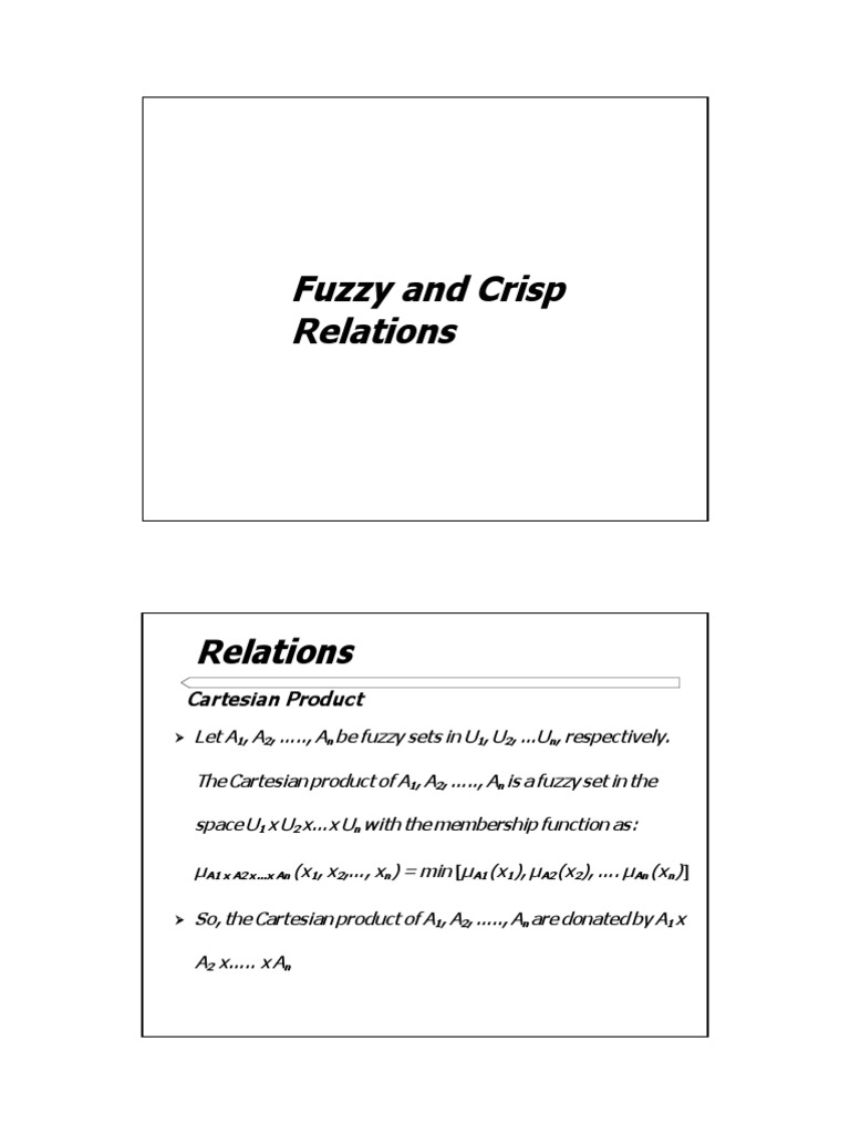 Crisp and Fuzzy Relations Explained | PDF | Linear Algebra ...