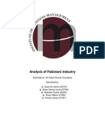 Analysis of Pakistani Industry