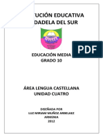 Guia Cuatro de Castellano Decimo 2012 PDF