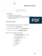 Actividad 01 - Matematica Superior - John Palomino