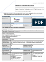 Fact Sheet For Standard Price Plan: (See Footnote 1)