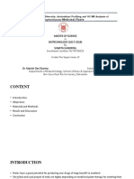 Medicinal Plants: Assessment of Genetic Diversity, Antioxidant Profiling and GC-MS Analysis of