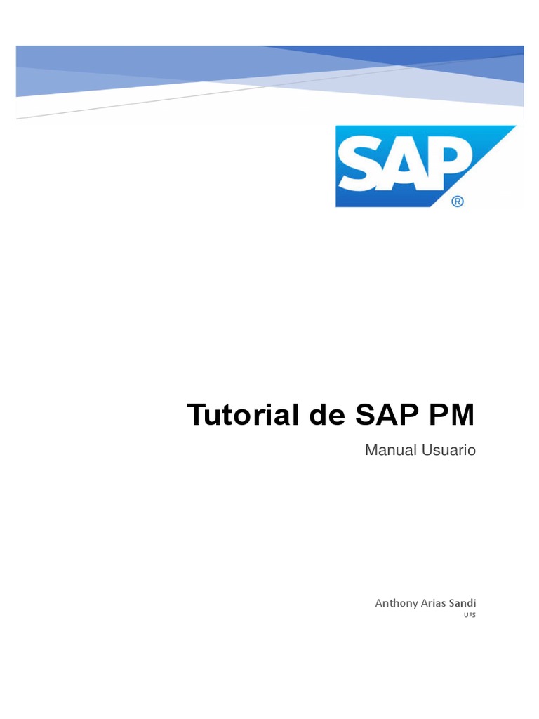 Tutorial SAP PDF | PDF | Planificación | Ventana (informática)