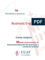 Guía Docente: Business English