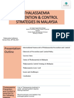 MOH Strategies For Thalassaemia Control Programme in Malaysia (SHARE)