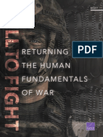 Returning To The Human Fundamentals of War
