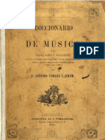Antonio Fargas y Soler, Diccionario de Música (1852)