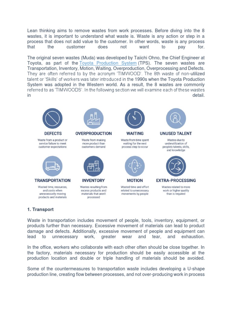 Toyota Production System: 1. Transport | PDF | Lean Manufacturing ...