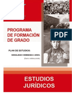 Pensum de Formación de Grado en Estudios Jurídico de La UBV