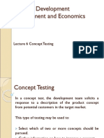 Lecture 6 Concept Testing 19 MAR