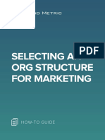 Selecting An Org Structure For Marketing