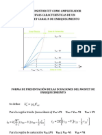 El Transistor Fet Como Amplificador Curvas Características de Un Mosfet Canal N de Enriquecimiento