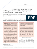 Gender Identity Disorder - General Overview and Surgical Treatment For Vaginoplasty in Male To Female Transsexuals