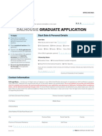 Dalhousie: Graduate Application