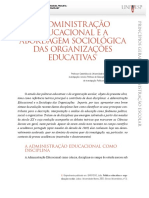 BARROSO, João (2005) - Políticas Educativas e Organização Escolar