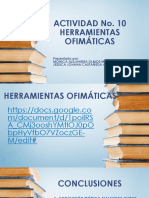 Actividad No10 Herramientas Ofimaticas