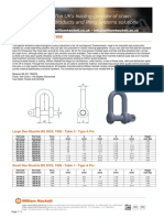 Shackles To BS 3032: 1958: Large Dee Shackle BS 3032: 1958 - Table 2 - Type A Pin