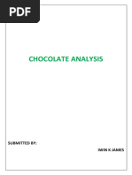 Chocolate Analysis. The Best Out There