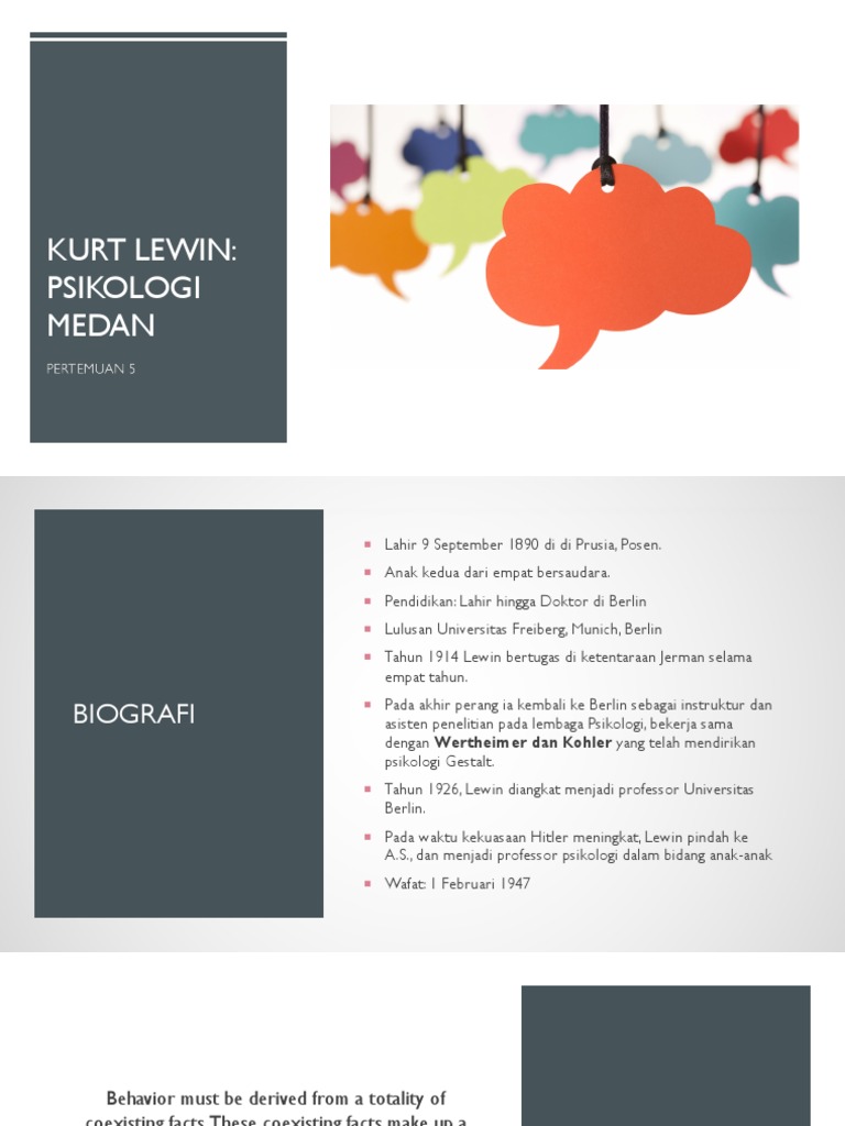 Kurt lewin field theory pdf