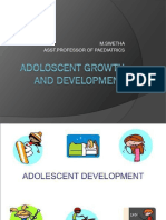 Adoloscent Growth and Development