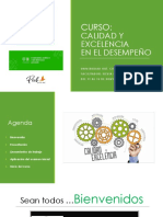 CURSO Calidad y Excelencia en El Desempeño