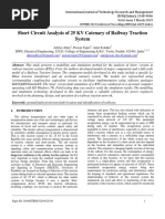 Short Circuit Analysis of 25 KV Catenary of Railway Traction System