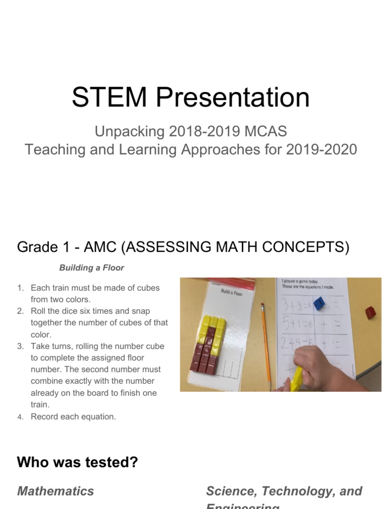 STEM Teaching Strategies and MCAS Data | PDF | Project Based Learning ...