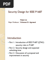 Security Design For IEEE P1687: Major Professor: Vishwani D. Agrawal