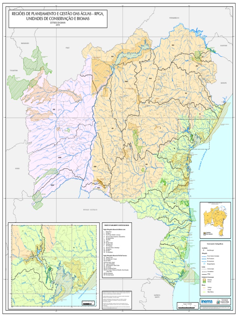 Mapa Temático - Biomas Do Estado Da Bahia | PDF | Natureza