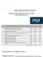 Time and Motion Study: Cleaning and Polishing of Glass Using Newspaper Method