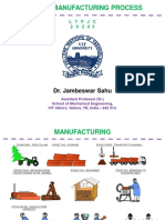 Mee1007 Manufacturing Process: Dr. Jambeswar Sahu