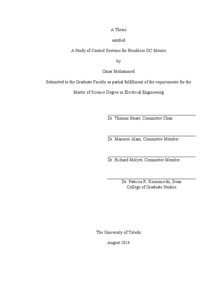 Thesis Omar 1 Final PDF Electric Motor Electrical Equipment
