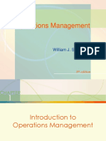 Introduction To Operations Managementa