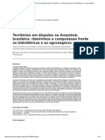 Territórios Em Disputas Na Amazônia Brasileira_ Ribeirinhos e Camponeses Frente as Hidrelétricas e Ao Agronegócio