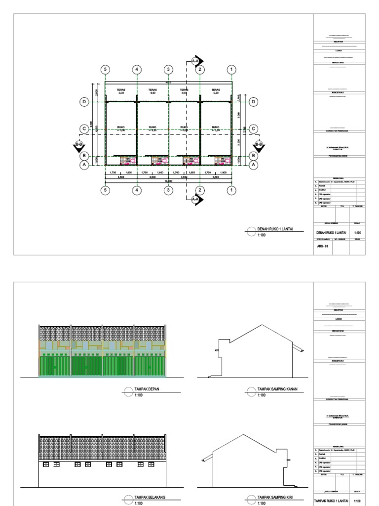 DED Ruko 1 Lantai Bumiharja, Tegal | PDF