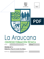 2° PRUEBA DE LECTOESCRITURA