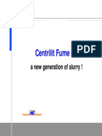 Centrilit Fume SX: New Generation Silica Fume Slurry