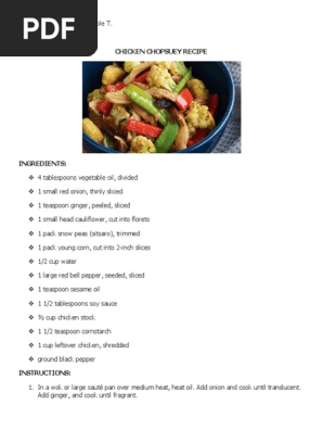 Recipe