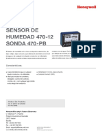 Sensor de HUMEDAD 470-12 SONDA 470-PB: Caracteristicas
