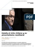 Estalla El Mito Chileno y Su Pinochetismo Neoliberal - Sputnik Mundo