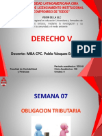 Semana 07.1 - Obligacion Tributaria 1