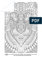 Angular Animals Coloring Page PDF