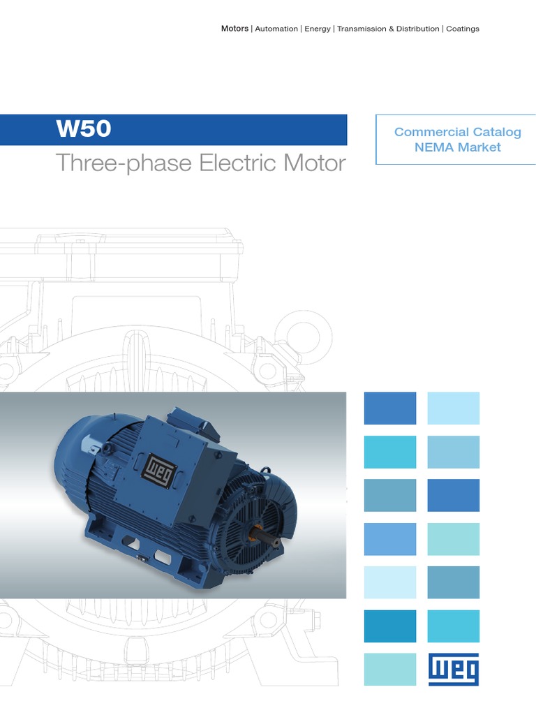 WEG w50 Three Phase Electric Motor Commercial Catalogue 50048955