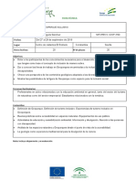 Código y Denominación Del Curso Coordinación: Fechas: Lugar: Horas Lectivas: #De Plazas: Objetivos