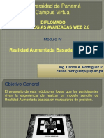 Universidad de Panamá Campus Virtual: Realidad Aumentada Basada en Código